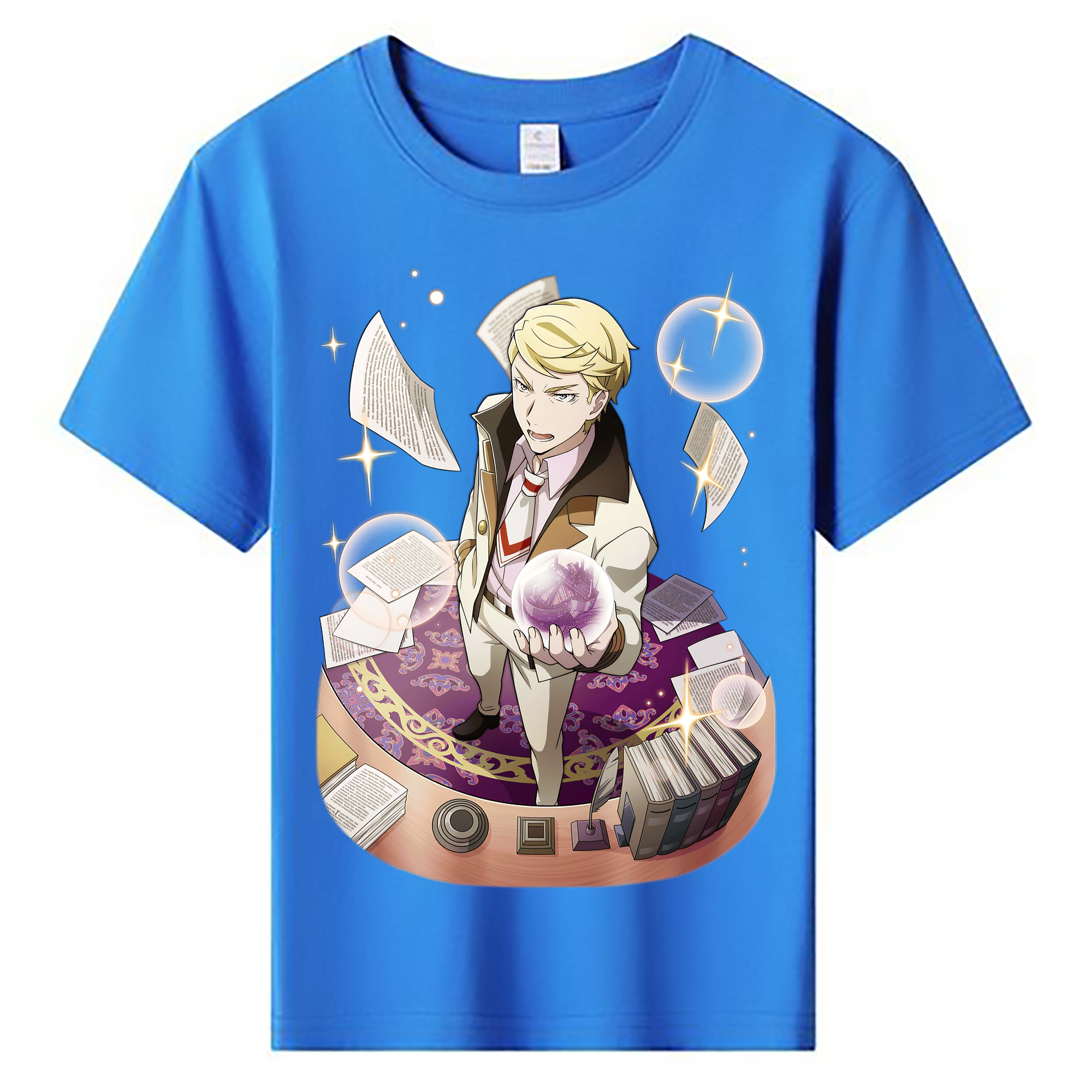 （画像用） 文豪ストレイドッグス Bungo Stray Dogs 綿100％キッズTシャツ（フロントプリント）
